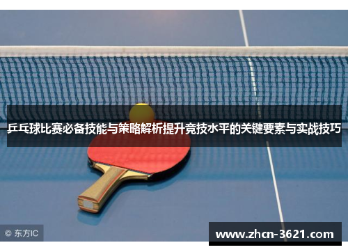 乒乓球比赛必备技能与策略解析提升竞技水平的关键要素与实战技巧